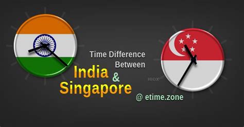singapore time difference with india